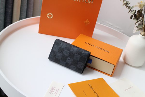 Louis Vuitton Monogram Multicles 6 Key Holder Case – Black - Image 5