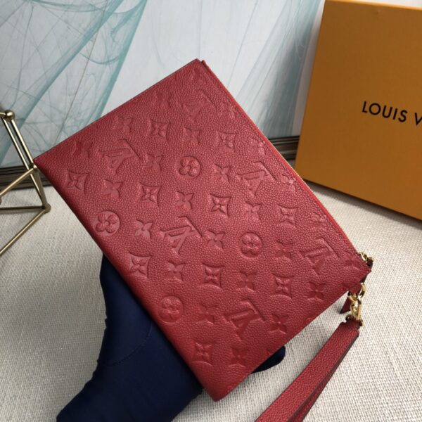 Louis Vuitton Mélanie Medium Clutch - Red - Image 4