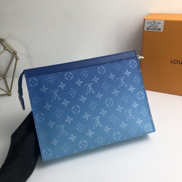 Louis Vuitton Pochette Voyage Handbag - Blue - Image 5