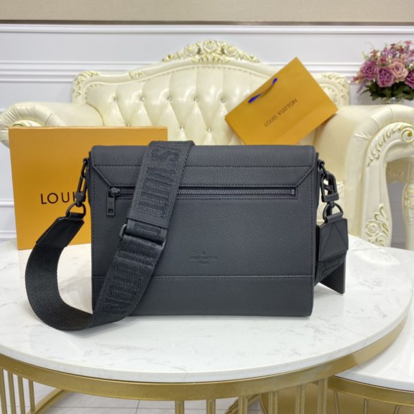 Louis Vuitton AEROGRAM Messenger Bag – Black - Image 5