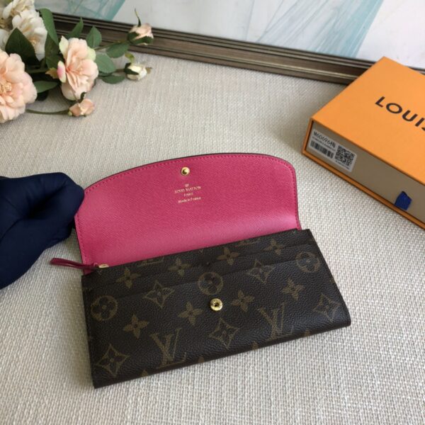 Louis Vuitton Doudou Emilie Wallet - Rose Red - Image 3