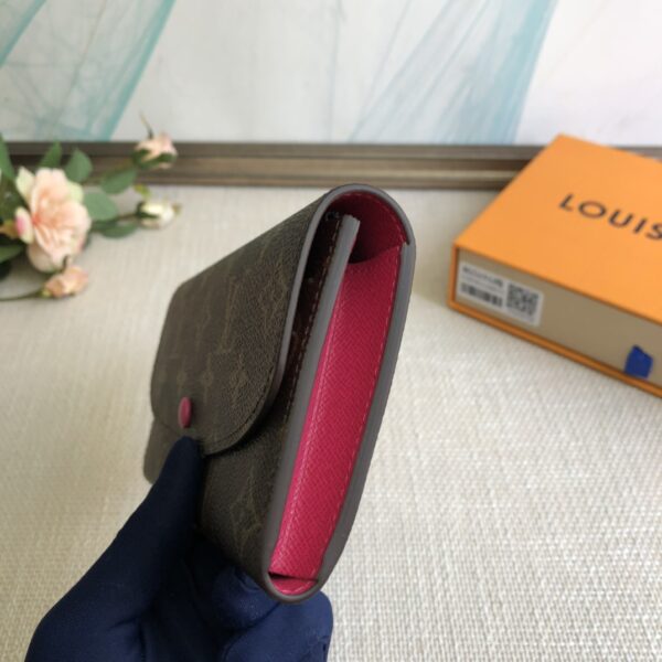 Louis Vuitton Doudou Emilie Wallet - Rose Red - Image 4
