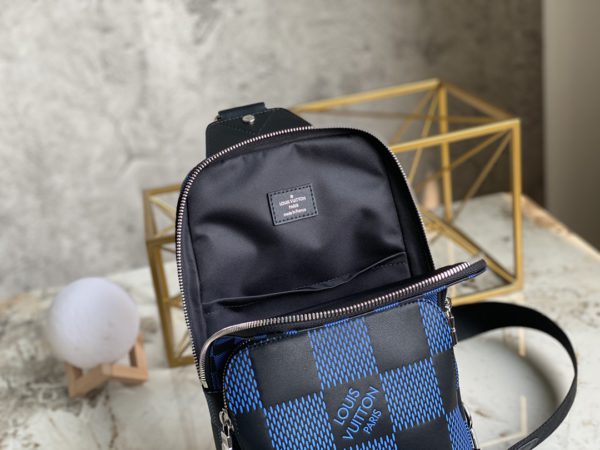 Louis Vuitton Avenue shoulder/grid Chest Bag - Blue - Image 3
