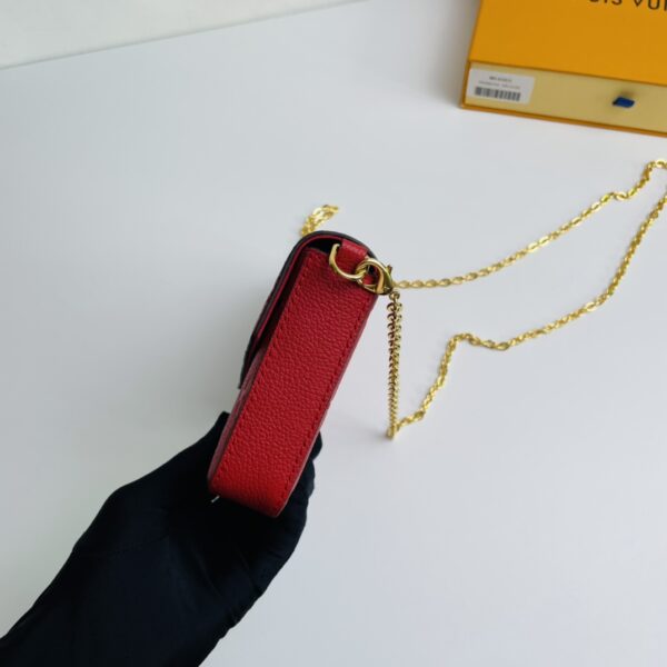 Louis Vuitton Pochette Félicie Chain Bag - Red - Image 3