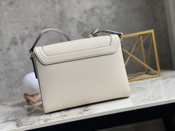 Louis Vuitton FLAP Cross Pattern Messenger Bag - White - Image 5