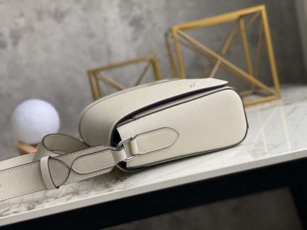Louis Vuitton FLAP Cross Pattern Messenger Bag - White - Image 4