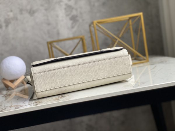 Louis Vuitton FLAP Cross Pattern Messenger Bag - White - Image 3