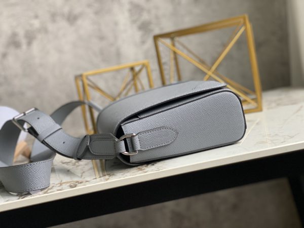 Louis Vuitton FLAP Cross Pattern Messenger Bag - Gray - Image 5