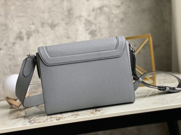 Louis Vuitton FLAP Cross Pattern Messenger Bag - Gray - Image 4