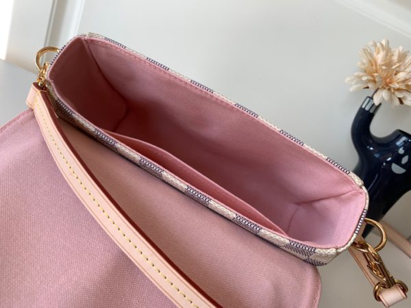 Louis Vuitton Croisette Bag Bragmybag - White/Pink - Image 2
