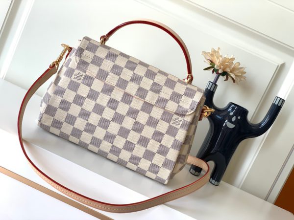 Louis Vuitton Croisette Bag Bragmybag - White/Pink - Image 4
