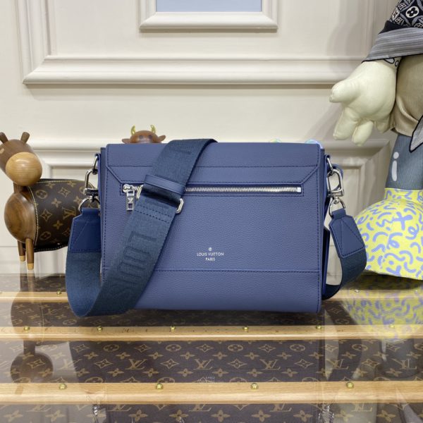 Louis Vuitton AEROGRAM Messenger Bag - Dark Blue - Image 5