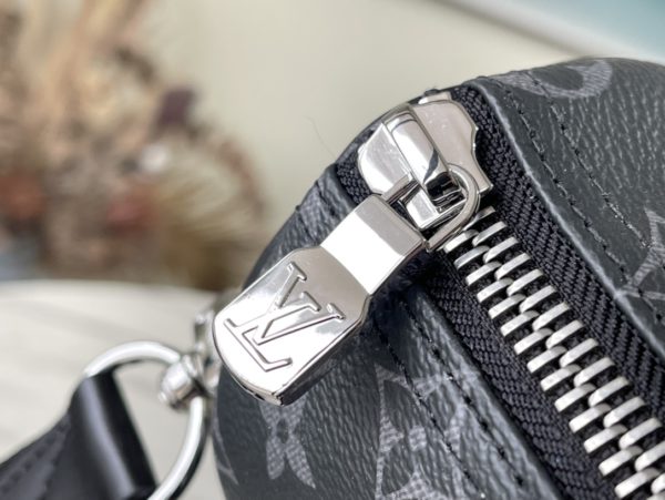Louis Vuitton Black Flower This Keepall 25 Handbag - Image 4