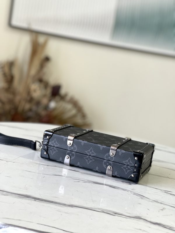 Louis Vuitton Black Flower Trunk Small Hard Case - Image 2