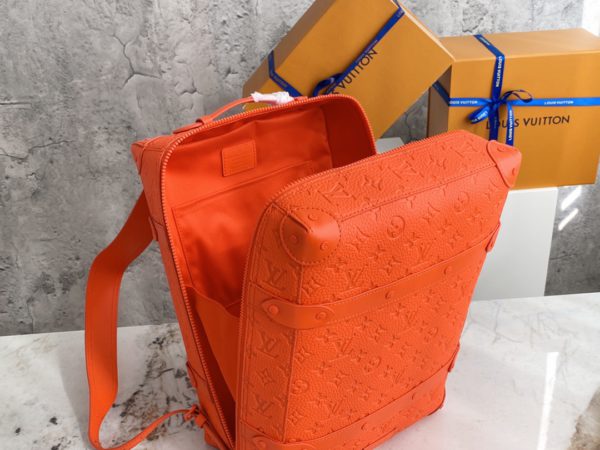 Louis Vuitton Virgil Abloh Taurillon Leather Backpack - Orange - Image 2
