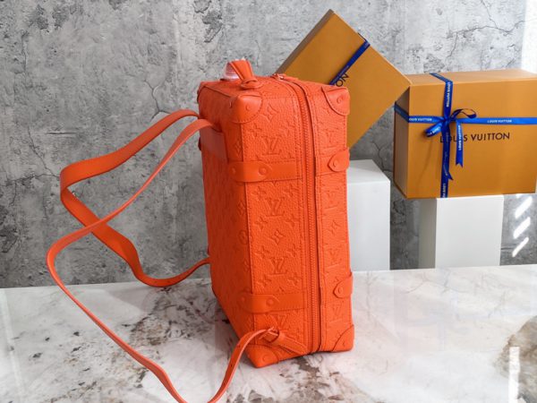 Louis Vuitton Virgil Abloh Taurillon Leather Backpack - Orange - Image 5