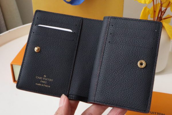 Louis Vuitton's Signature Monogram Motif Cléa Wallet - Black - Image 2