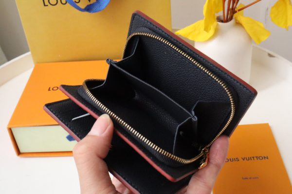 Louis Vuitton's Signature Monogram Motif Cléa Wallet - Black - Image 3