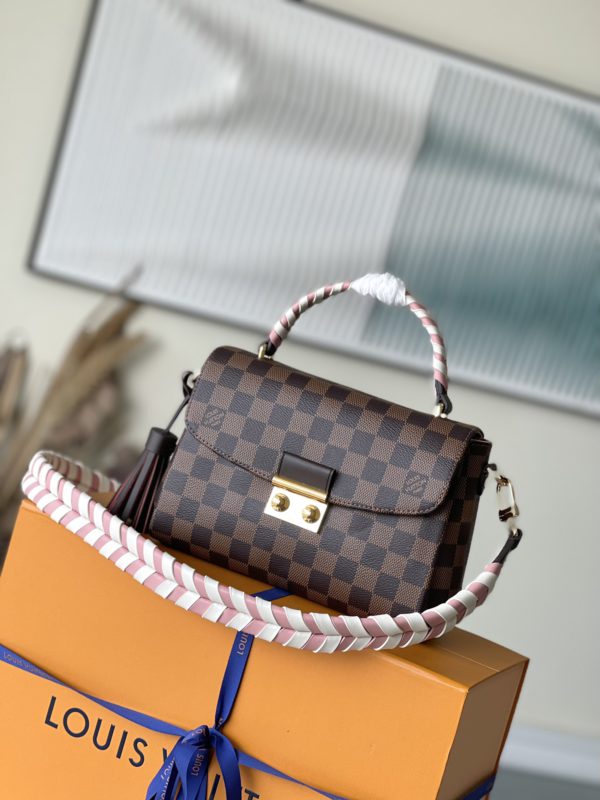 Louis Vuitton Coffee Check Messenger CROISETTE Bag
