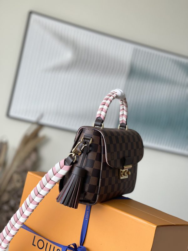 Louis Vuitton Coffee Check Messenger CROISETTE Bag - Image 5
