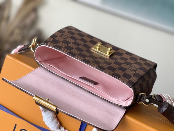 Louis Vuitton Coffee Check Messenger CROISETTE Bag - Image 6