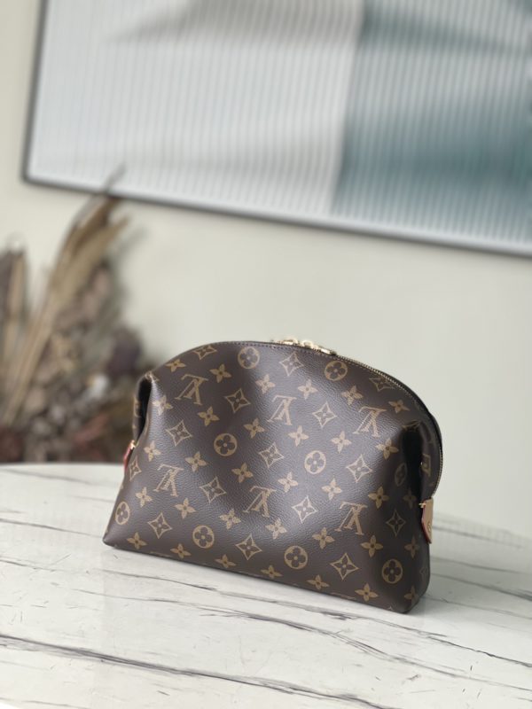 Louis Vuitton Monogram Coated Cosmetic Bag - Image 3