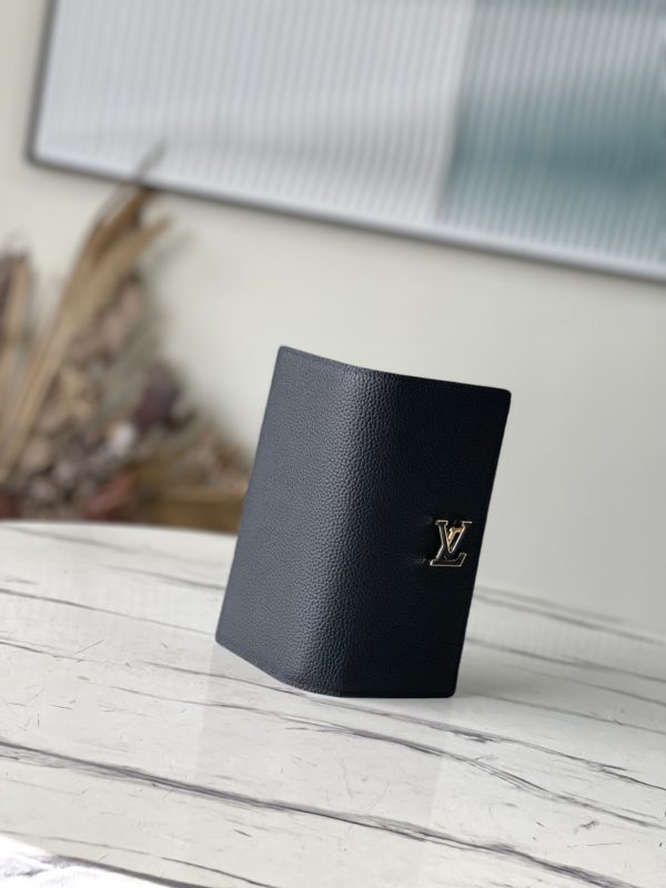 Louis Vuitton Vertical Wallet - Black - Image 4
