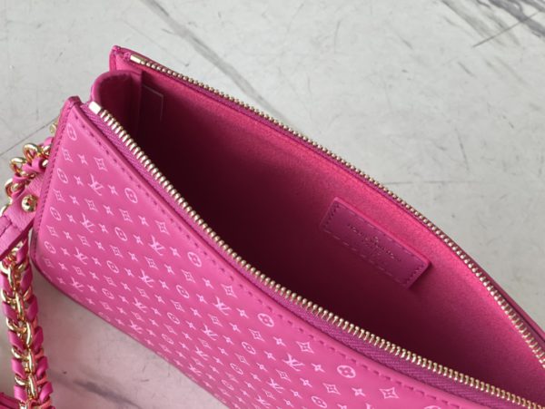 Louis Vuitton VAVIN Chain Wallet - Rose Red - Image 5
