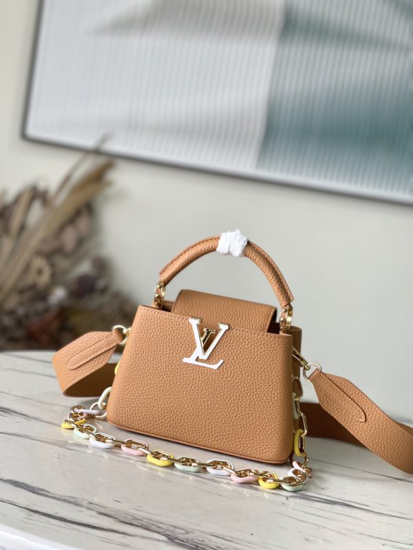 Louis Vuitton Capucines Mini Handbag – Brown