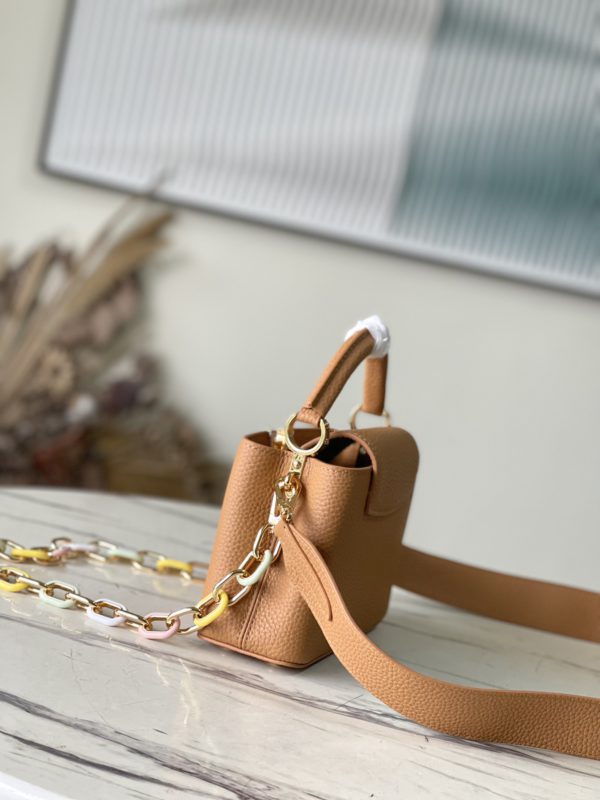 Louis Vuitton Capucines Mini Handbag – Brown - Image 8