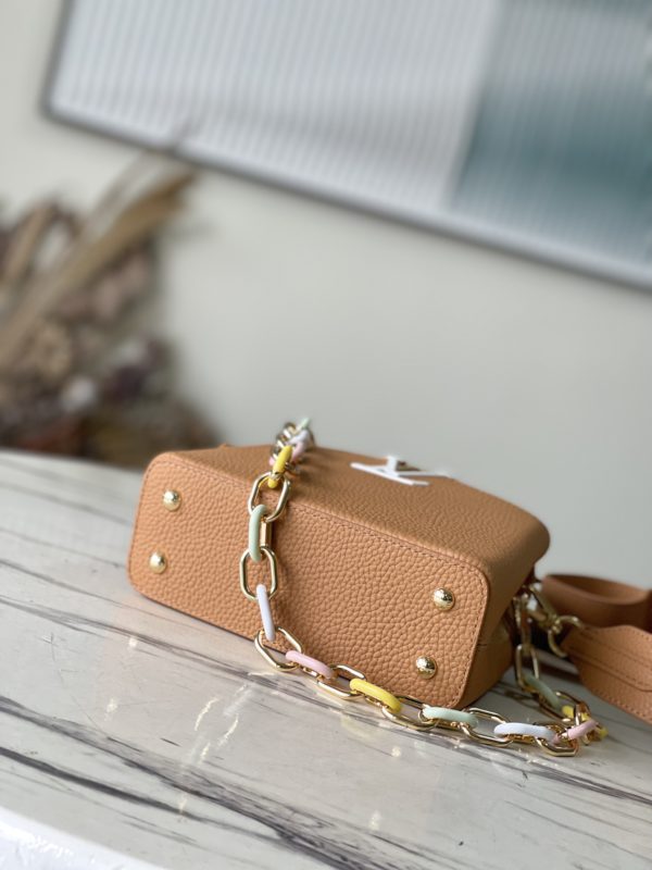 Louis Vuitton Capucines Mini Handbag – Brown - Image 9