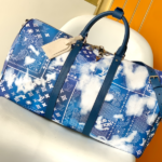 Louis Vuitton Keepall Bandoulière 50 Soft Travel Bag - Blue