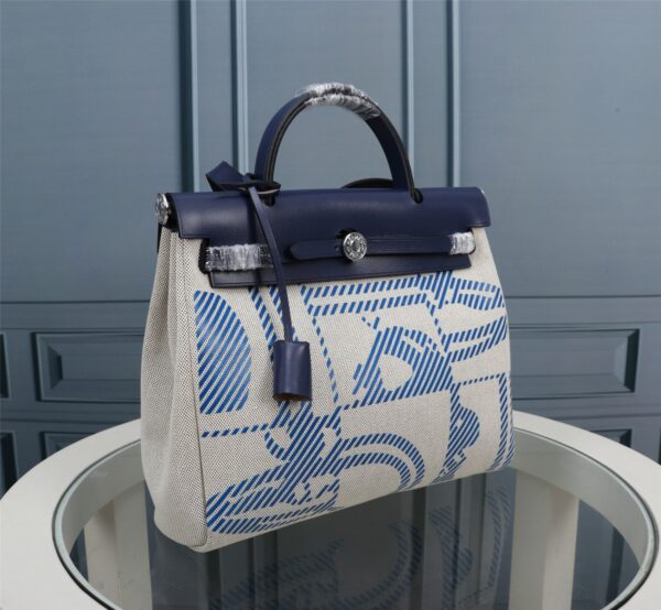 Hermes Inner Blue Bride Cloth Bag – Blue - Image 4