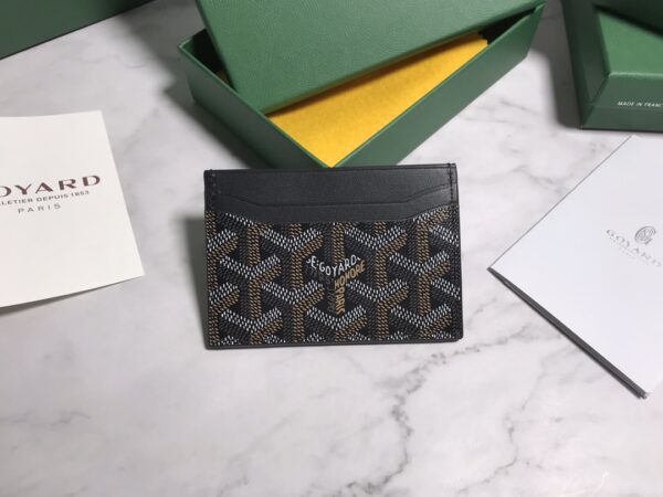 Goyard Card Holder Card Bag - Black - Image 5