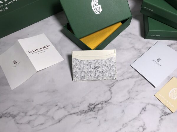 Goyard Card Holder Card Bag - Silver - Image 4