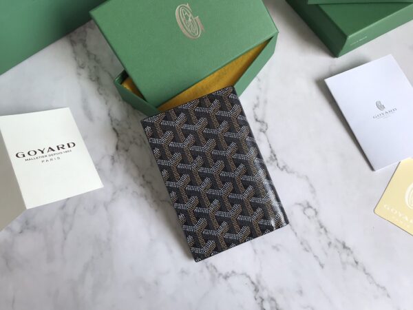 Goyard Passport Holder Wallet - Black - Image 5
