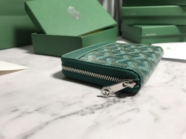 Goyard Short Zipper Clip Wallet - Green - Image 4