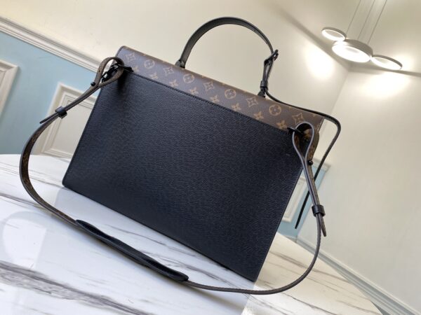 Louis Vuitton Robusto Briefcase Handbag - Black - Image 4