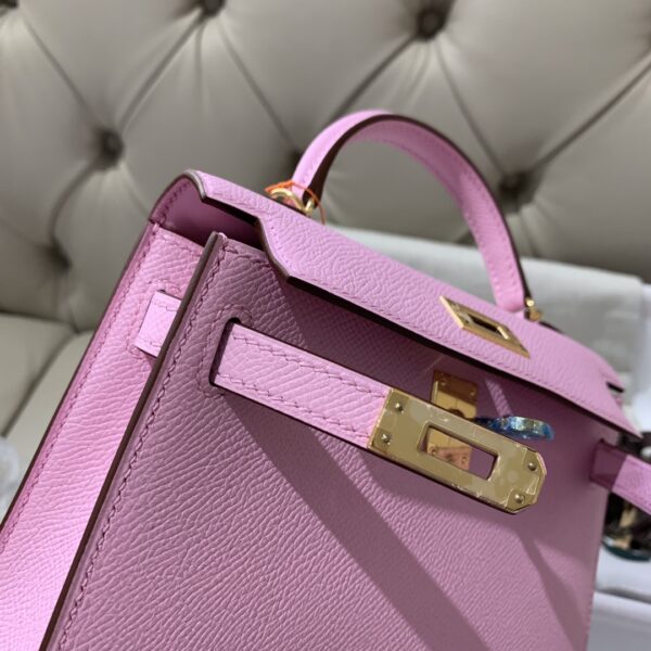 Hermes Mini 2nd Generation Handbag – Purple - Image 4