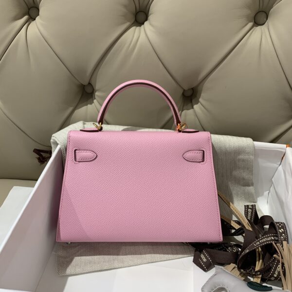 Hermes Mini 2nd Generation Handbag – Purple - Image 2