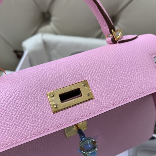 Hermes Mini 2nd Generation Handbag – Purple - Image 5