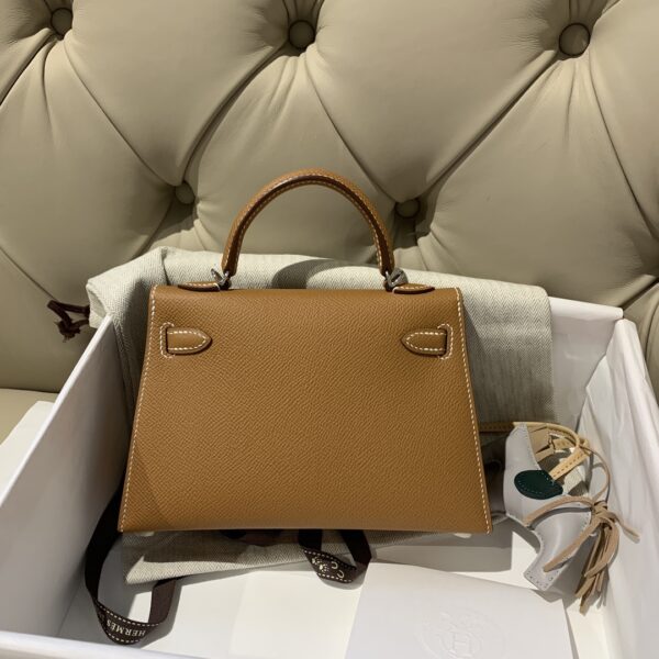 Hermes Mini 2nd Generation Handbag – Golden Brown - Image 5