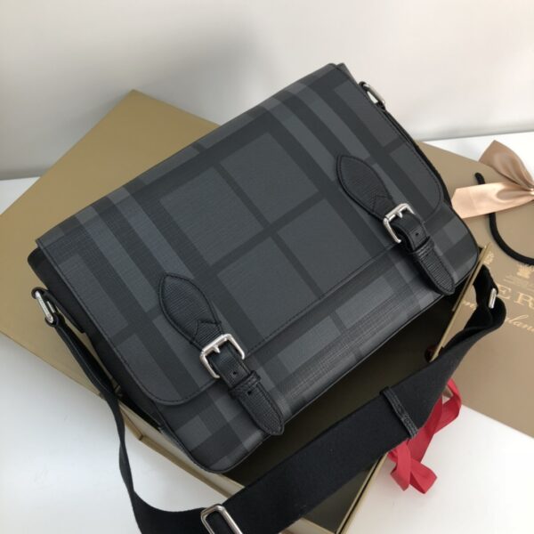 Burberry Mellow London Check Bag - Black - Image 2
