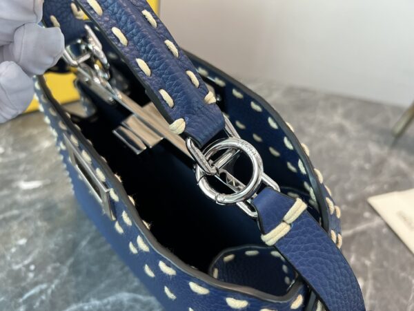 Fendi Iconic Peekaboo Medium Bag - Blue - Image 3