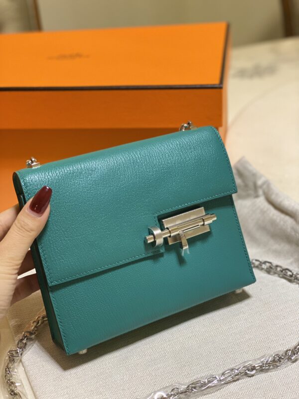 Hermes Verrou Handbag - Green - Image 3