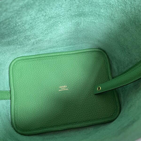 Hermes Picotin 18 Vegetable Basket Handbag - Bamboo Green - Image 5