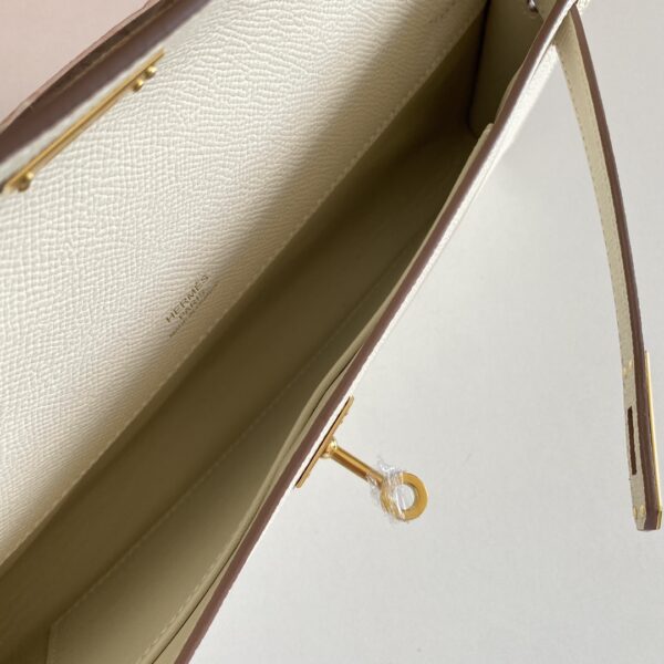 Hermes Kelly Cut Wallet - Cream - Image 4