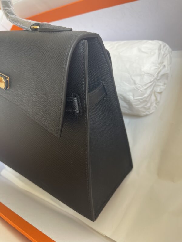 Hermes Kelly Pochette Handbag - Black - Image 4