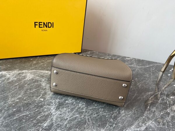 Fendi Iconic Peekaboo Handbag - Gray - Image 2