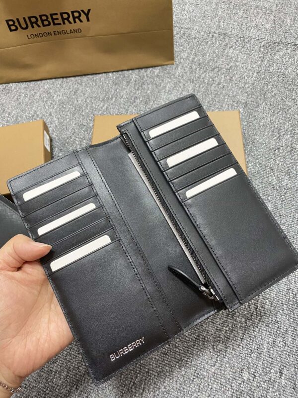 Burberry Charcoal Check Wallet - Black - Image 2